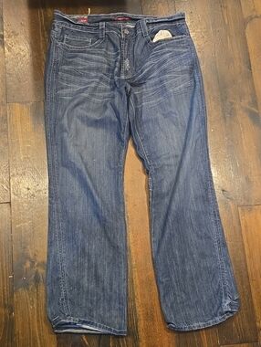 Vigoss Ralph Men’s Jeans Size 40 Blue 90s Wide Leg Baggy Y2K Distressed